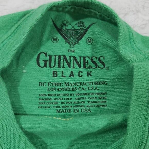 St Patrick's Day Size Medium Guinness Liverpool Green Tee Clover Stamped Patch - Picture 4 of 8